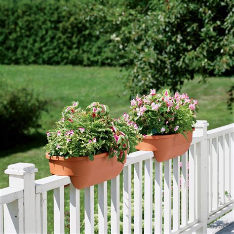 flower boxes outdoor deck railing